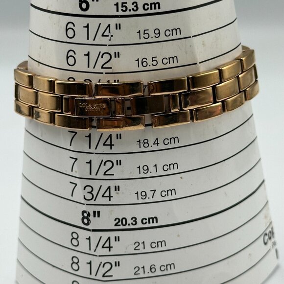 Lola Rose Watch Rose Gold Tone White Howlite Marble Dial New Battery 7.25 Inch - Picture 10 of 12